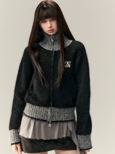 Spring High Neck Cardigan